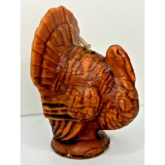 Vintage Gurley Thanksgiving Turkey Candle 3" SKU H551 - Picture 2 of 4